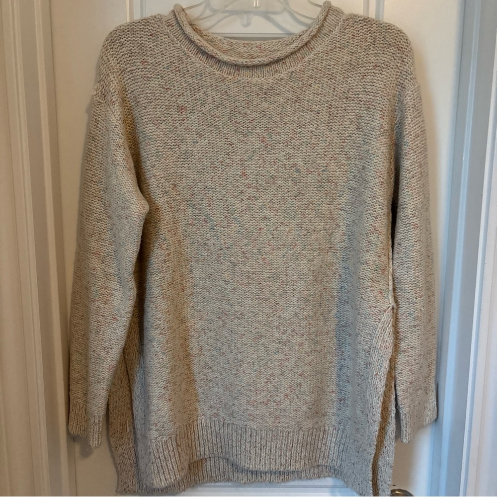 Lou & Grey Cream Roll Neck Sweater